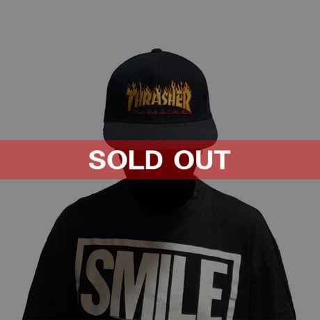 【USED】THRASHER FIRE LOGO CAP