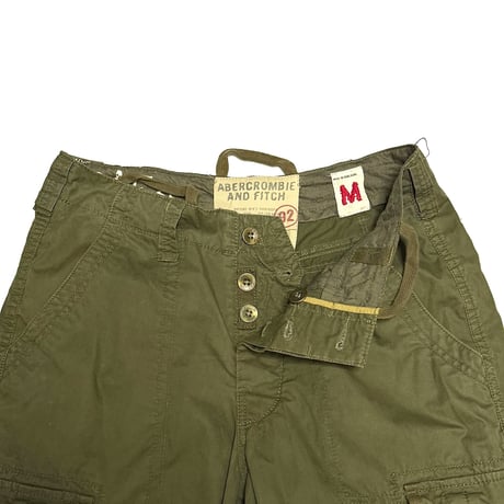【USED】00's Abercrombie & Fitch Baggy Cargo Pants Olive