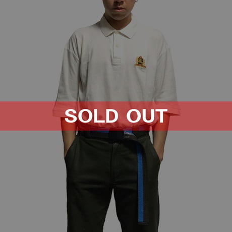 【USED】90'S BURBERRYS POLO SHIRT WHITE