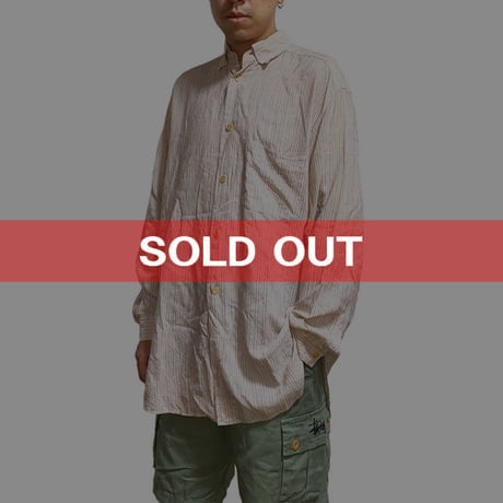 【USED】90'S EMPORIO ARMANI STRIPE SHIRT
