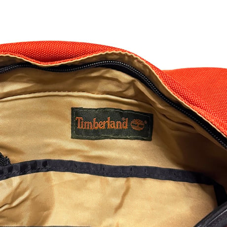 【USED】00's Timberland 3-Compartment Design Sling Backpack Orange