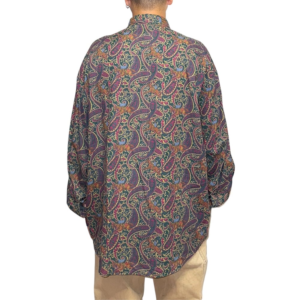 USED】90's OLD GAP Horse & Paisley Pattern B.D