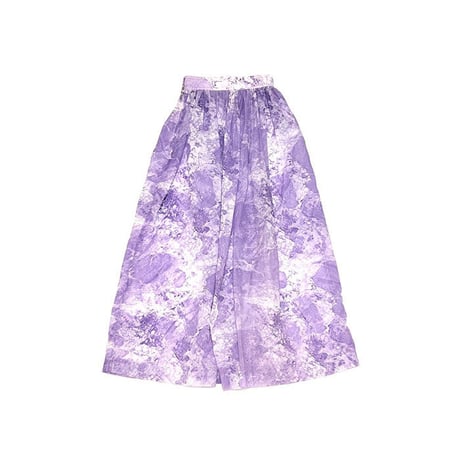 【USED】80'S PURPLE MARBLE LONG SKIRT