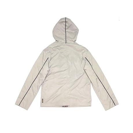 【USED】00's ARMANI JEANS LIGHT SHELL HOODED ZIP JACKET