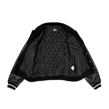 【USED】90's STUSSY "BIG4" VARSITY JACKET