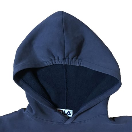 【USED】90'S FILA ITALIA EMBROIDERY LOGO HOODIE