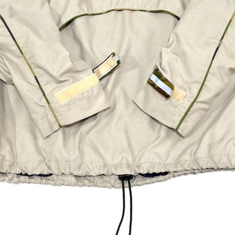【USED】90'S MAHARISHI TECH CRACKLE HOODIE OFF-WHITE