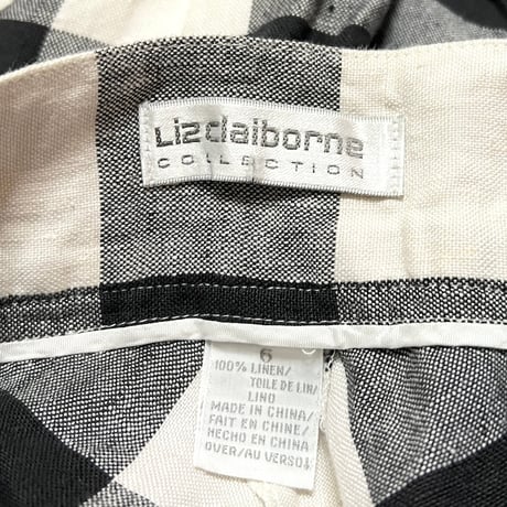 【USED】80's Liz Claiborne BUFFALO CHECK LONG SKIRT