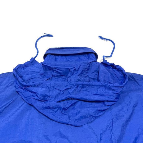 【USED】90'S ADIDAS PERFORMANCE LOGO NYLON TRACK JACKET BLUE