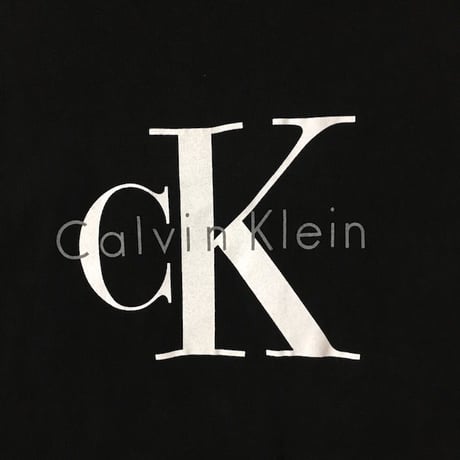【USED】90'S CALVIN KLEIN "CK" LOGO T-SHIRT