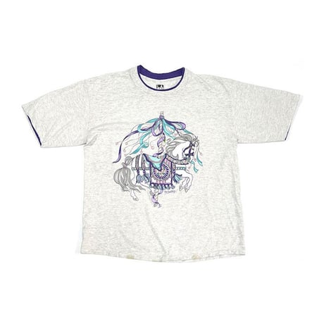 【USED】90'S MERRY-GO-ROUND HORSE T-SHIRT