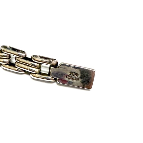 【USED】Vintage MEXICAN SILVER 925 GATE LINK BRACELET