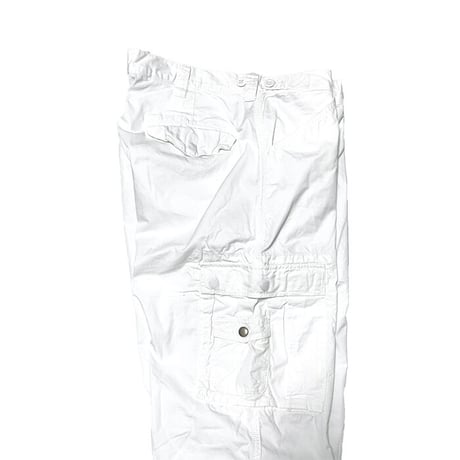 【USED】90'S-00'S POLO BY RALPH LAUREN CARGO PANTS WHITE 36/32