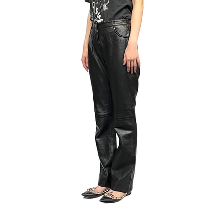 【USED】90's VERSACE JEANS COUTURE LEATHER PANTS