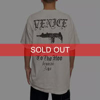 【USED】2010's BRONZE AGE “VENICE / Welcome To The Hoo” Graphic T-Shirt White