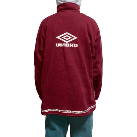 【USED】90'S UMBRO ZIP FLEECE TOP