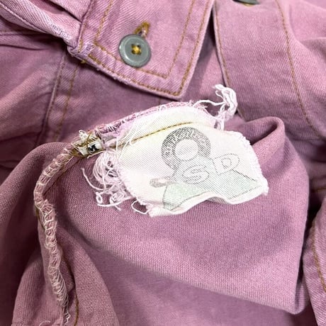 【USED】80'S QUIKSILVER COTTON SHIRT PINK PURPLE