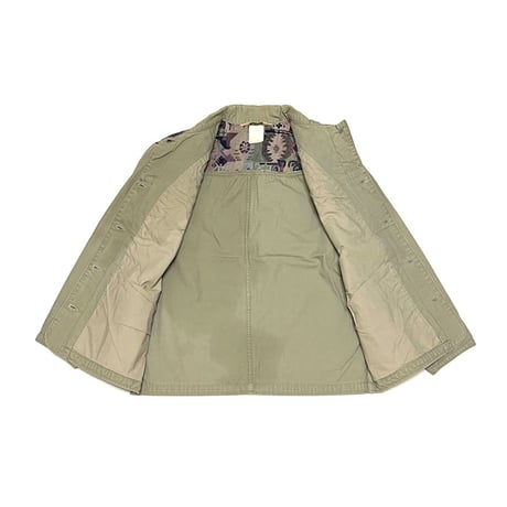 【USED】80's-90's L.L.Bean COTTON × JACQUARD SWITCHING JACKET