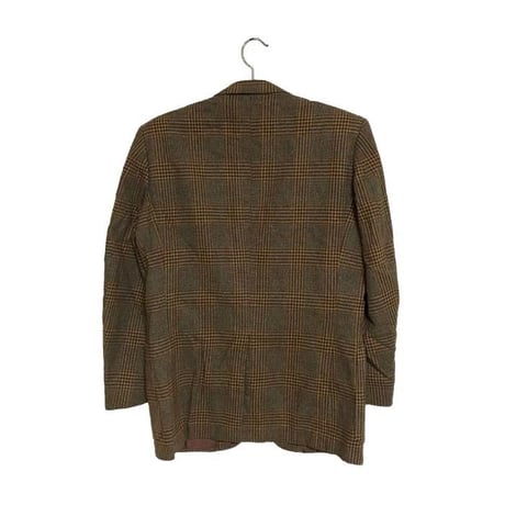 【USED】70'S WOOL CHECK TAILORED JACKET