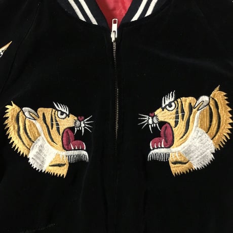 【USED】VELVET SOUVENIR JACKET BLACK