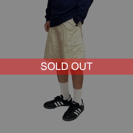 【USED】00's STUSSY × SURPLUS COTTON NYLON SHORTS