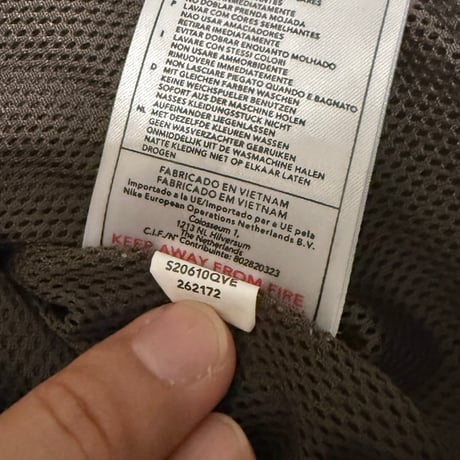 【USED】00's EURO NIKE LAMINATED COTTON LINEN COAT
