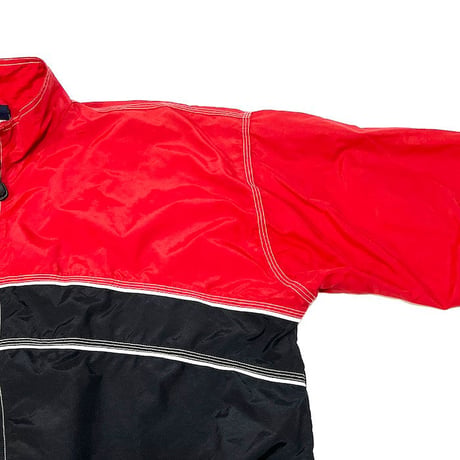 【USED】90'S-00'S UMBRO NYLON TRACK JACKET RED × BLACK