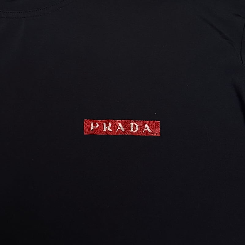 USED】90's-00's PRADA SPORT L/S T-shirt w/ Rea
