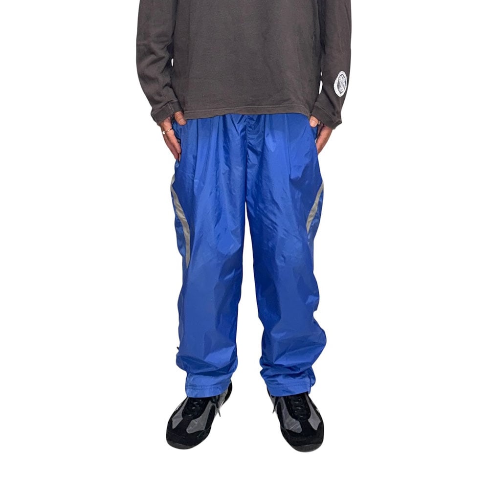USED】00's UMBRO England Nylon Track Pants Blue