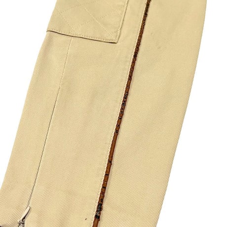 【USED】00'S D&G DOLCE & GABBANA COTTON BIKER PANTS