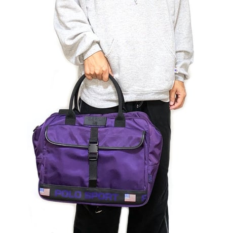 【USED】90'S POLO SPORT 2-WAY BAG PURPLE