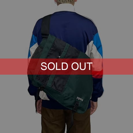 【USED】00'S JANSPORT MESSENGER SHOULDER BAG