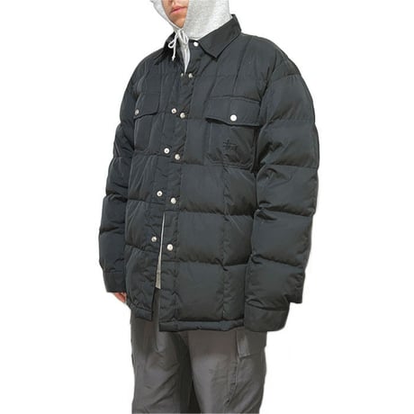 【USED】90'S-00'S STUSSY GOOSE DOWN SHIRT JACKET