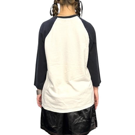 【USED】90's-00's A KEEPER GRAPHIC RAGLAN T-SHIRT