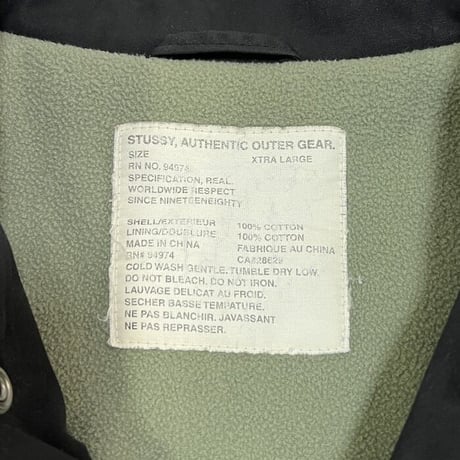 【USED】00'S STUSSY MILITARY DOUBLE JACKET