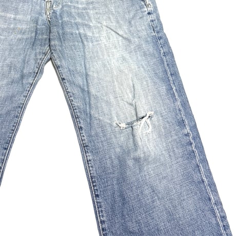 【USED】90's-00's STUSSY-dm. Vintage Faded Denim Pants