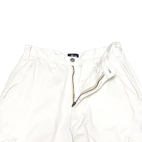 【USED】90's-00'S STUSSY CARGO PANTS WHITE