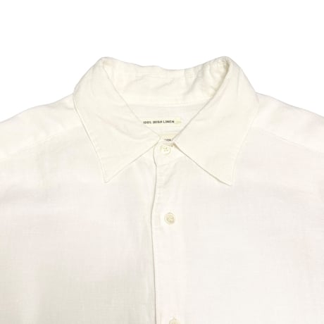 【USED】90's BANANA REPUBLIC Irish Linen Shirt White