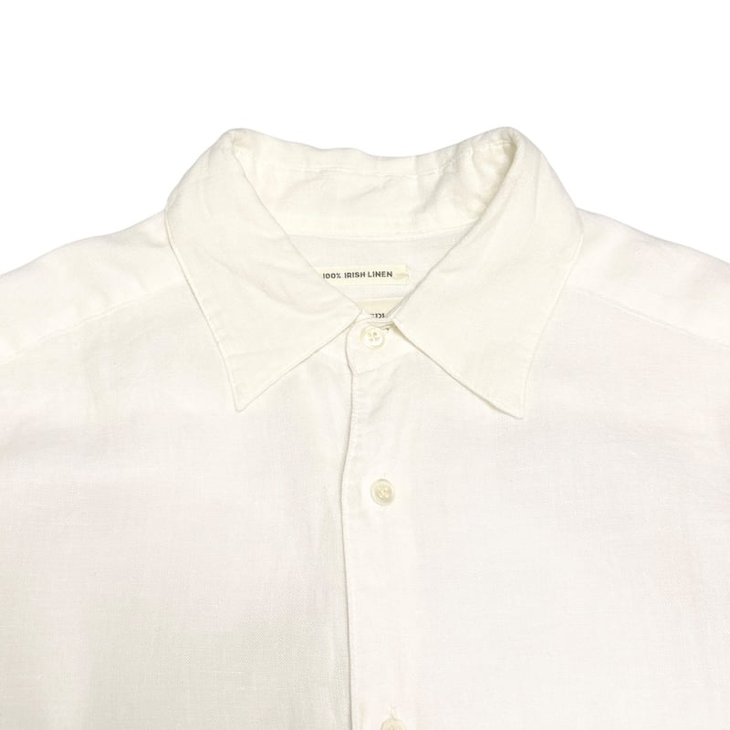 USED】90's BANANA REPUBLIC Irish Linen Shirt Wh