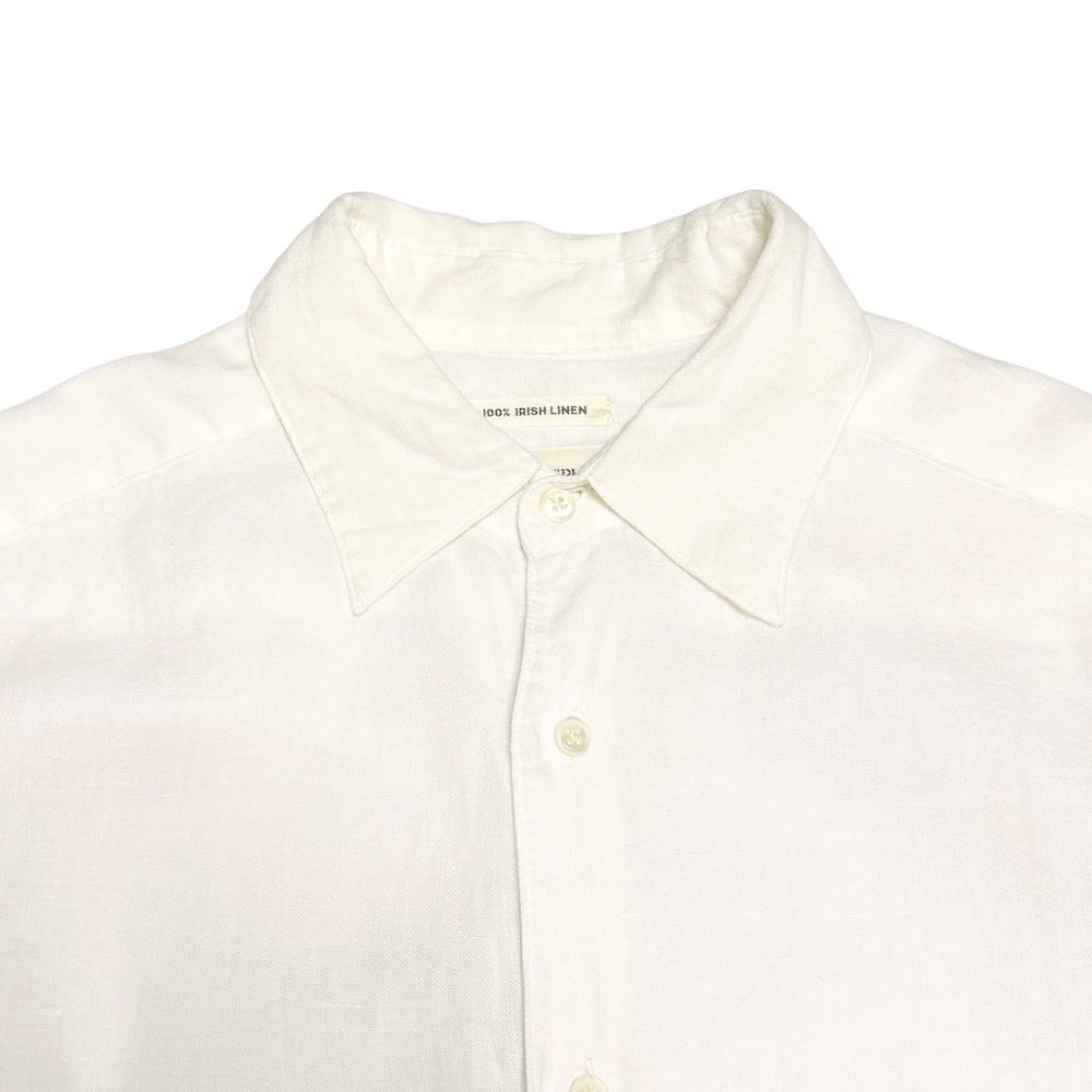 USED】90's BANANA REPUBLIC Irish Linen Shirt Wh