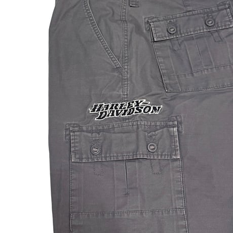 【USED】90's-00's Harley-Davidson Cargo Shorts Gray
