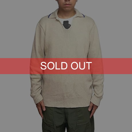 【USED】90's POLO SPORT RALPH LAUREN COTTON LINEN KNIT SWEATER