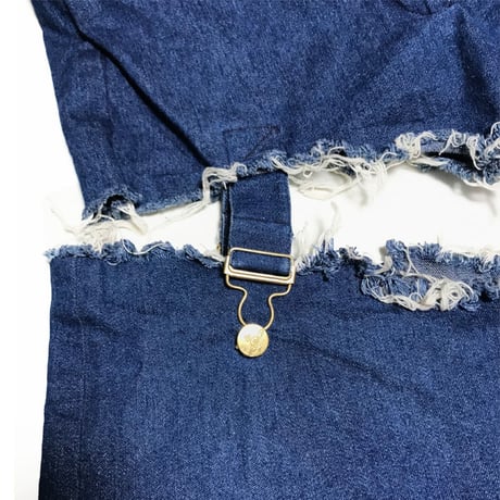 【USED】90'S VIVIENNE WESTWOOD "CUT AND SLASH" GARTERBELTS JEANS
