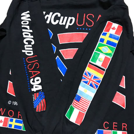 【DEADSTOCK】90'S SOCCER WORLD CUP USA94 L/S T-SHIRT