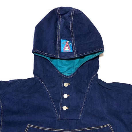 【USED】90'S ANARCHIC ADJUSTMENT CORDUROY ANORAK JACKET "SubBase" NAVY