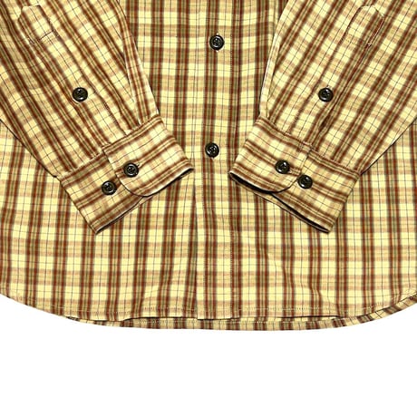 【USED】90's STUSSY FLAP POCKET CHECK SHIRT