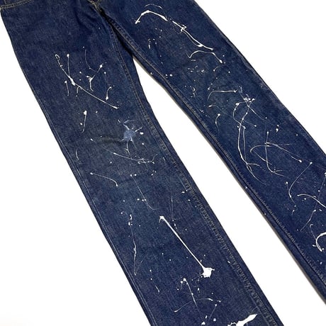 【USED】HELMUT LANG 1999 PAINT DENIM PANTS