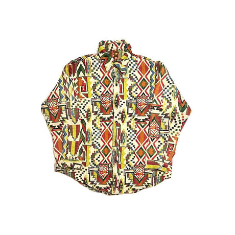 【USED】90'S-00'S JACQUARD WEAVE SHIRT