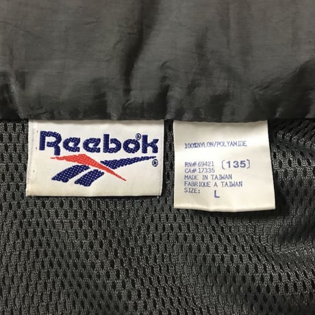 【USED】90'S REEBOK NYLON JACKET GLEY