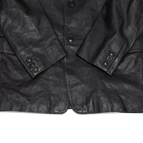 【USED】00's GIPSY BY MAURITIUS LEATHER TAILORED JACKET